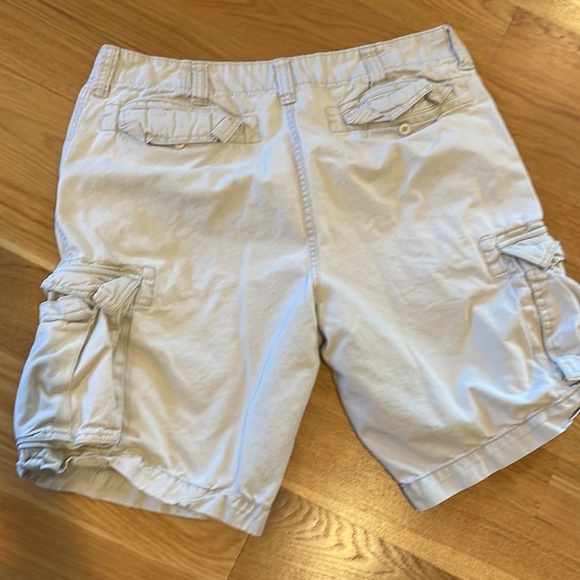 Men’s Old Navy 38 100% cotton cargo short brown tan khaki - Picture 4 of 9